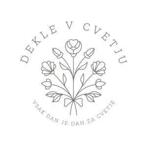Dekle v cvetju logo